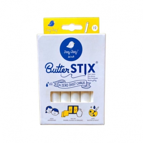 ButterStix - Set de 16 craies blanches