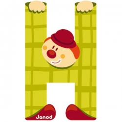 Lettre clown H