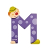Lettre clown M