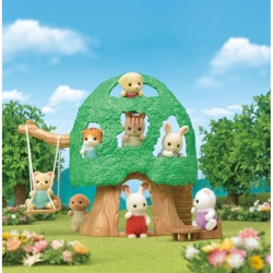 Sylvanian Families - La cabane et bébé écureuil roux