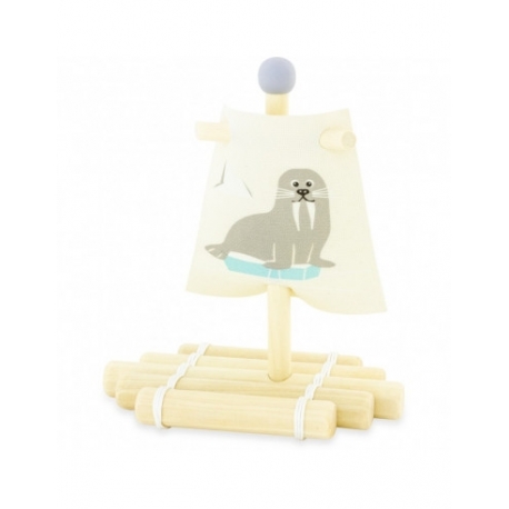 Voilier en bois - Radeau