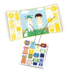 Créer avec des stickers - Les habits