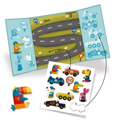 Créer avec des stickers - Les voitures