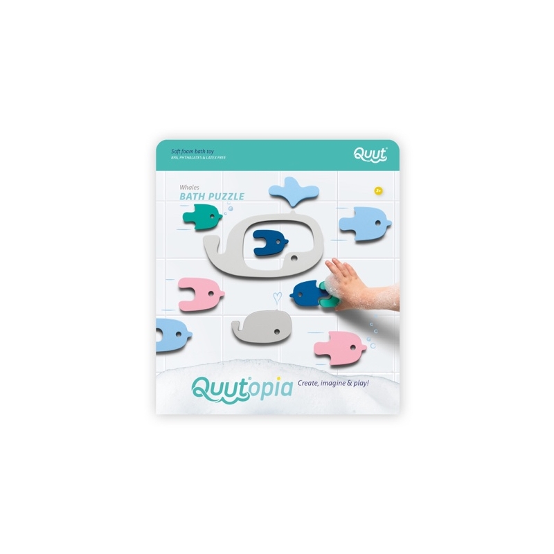 Quutopia - Puzzle de bain baleine