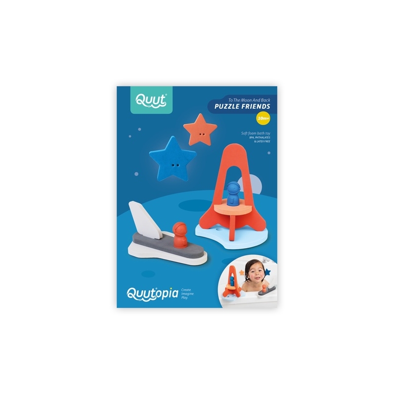 Quutopia - Puzzle de bain Cap sur la lune