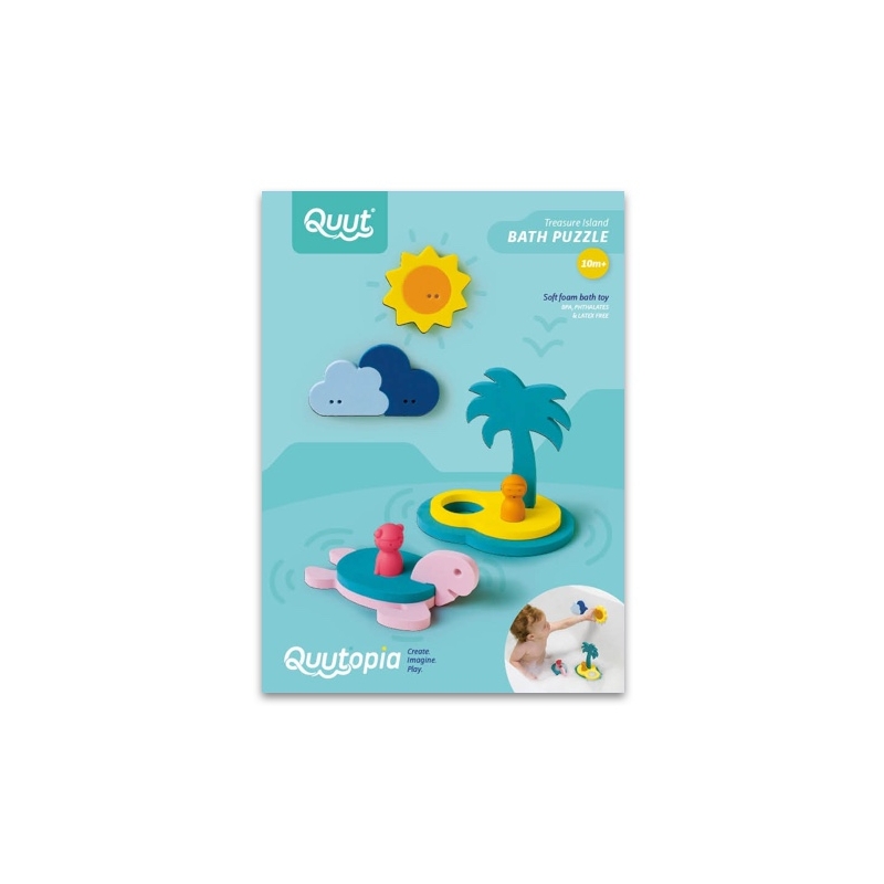 Quutopia - Puzzle de bain Ile au trésor