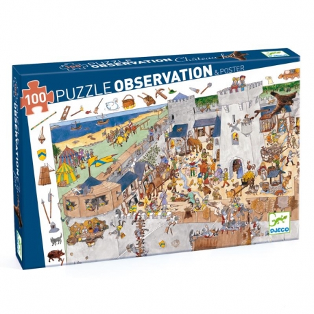 Puzzle observation 100 pièces - Château Fort