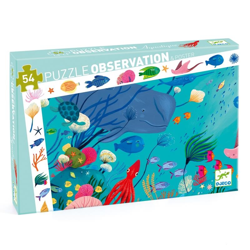 Puzzle observation 54 pièces - Aquatique