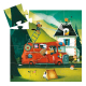 Puzzle silhouette 16 pièces - Le camion de pompiers