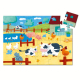 Puzzle silhouette 24 pièces - Les vaches à la ferme