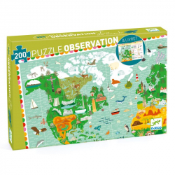 Puzzle observation 200 pièces - Tour du monde