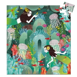 Puzzle silhouette 54 pièces - Paradis aquatique