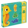 Puzzle primo 4-6-9 pièces - Dans la mer