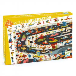 Puzzle observation 54 pièces - Rallye automobile
