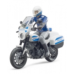 Scrambler Ducati police avec officier