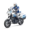 Scrambler Ducati police avec officier