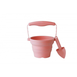 Scrunch - Pot à semis pliable avec pelle rose