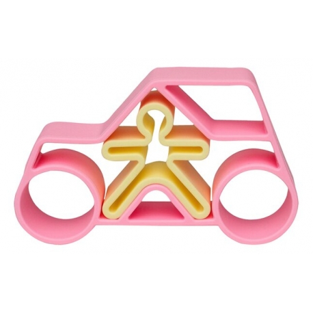 Voiture en silicone rose