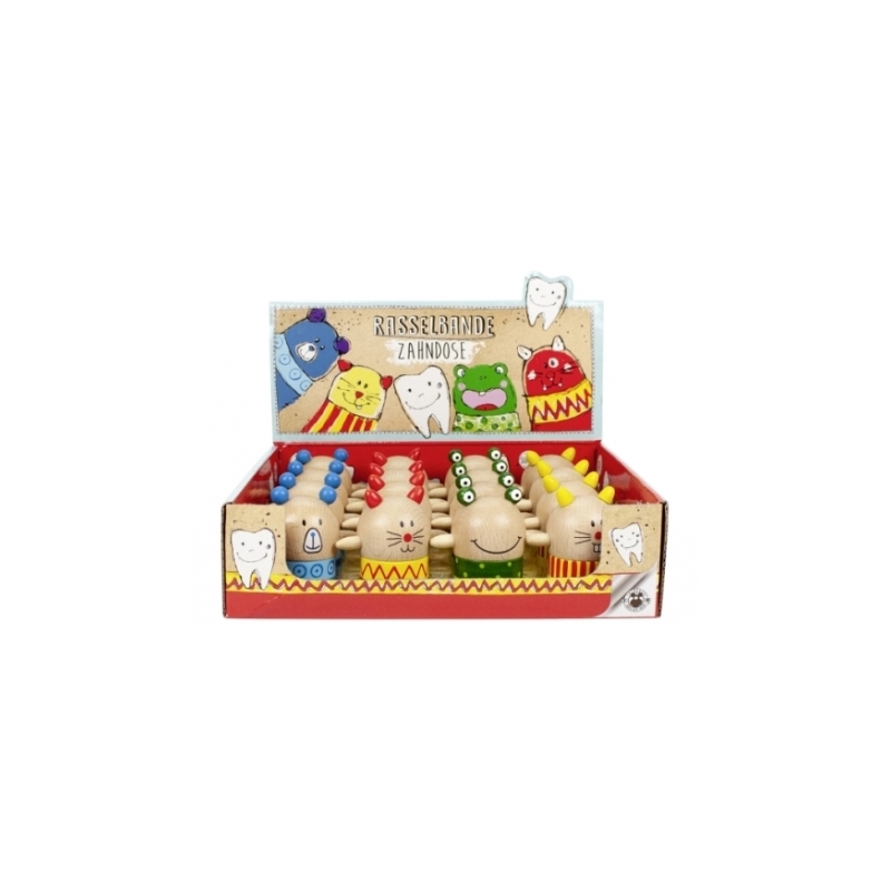 Boîte à dents - Animal en bois
