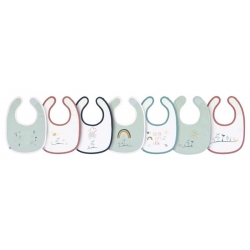 Pack de 7 bavoirs - Garden explorer vert