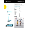 Trottinette Micro Maxi deluxe pliable led - Lagon