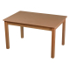 Table rectangulaire en bois