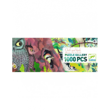 Puzzle Gallery 1000 pièces - Owls and birds