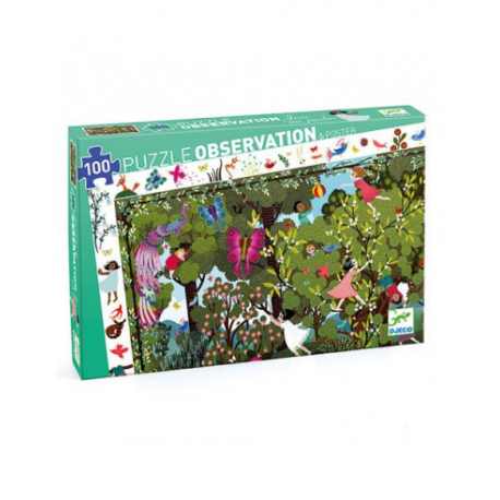 Puzzle observation 100 pièces - Jeux au jardin