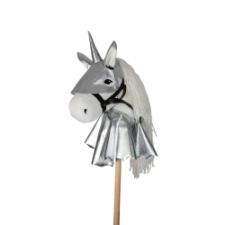 Armure pour cheval bâton - Set argenté