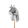 Armure pour cheval bâton - Set argenté