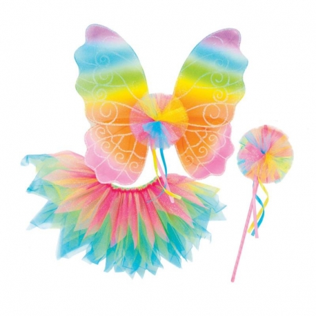 Déguisement - Tutu de fée arc-en-ciel 4/7 ans