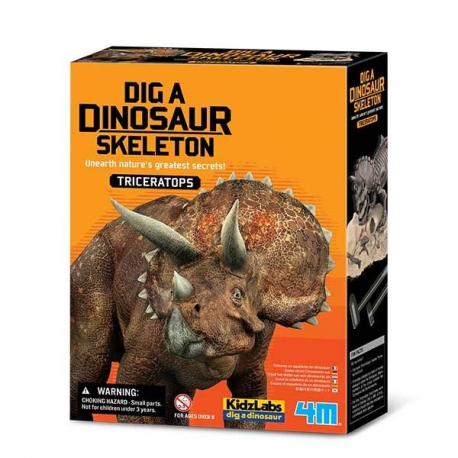Déterre un squelette de dino - Triceratops
