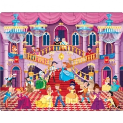 Puzzle géant 30 pcs et livre - Le bal des princesses