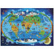 Puzzle 500 pcs - Le coffret du méga atlas de la Terre