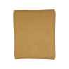 Couverture en tricot moutarde