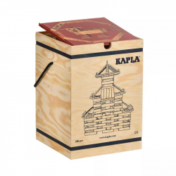 Kapla - 280 baril en bois + livre rouge