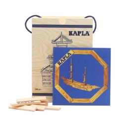Kapla - 280 baril en bois + livre bleu