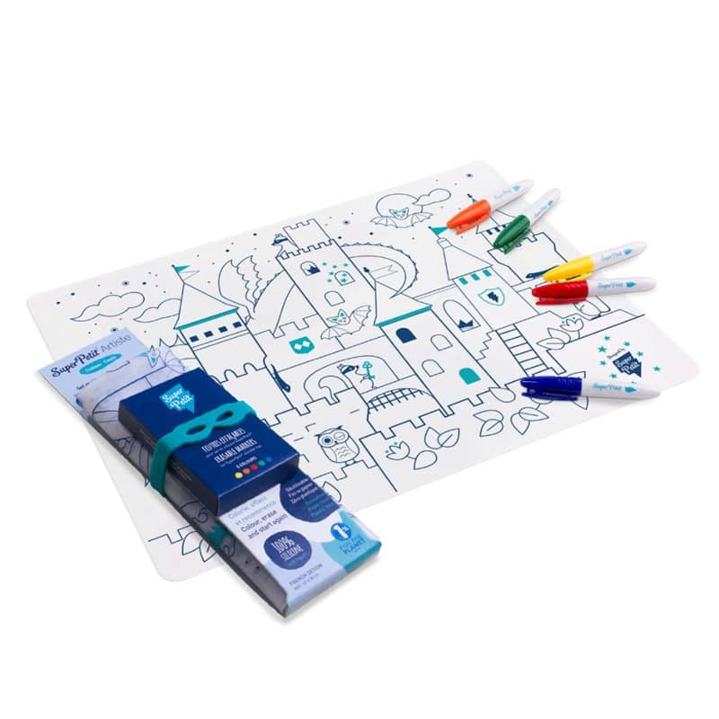 Set en silicone à colorier - Château