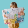 Set en silicone à colorier - Château