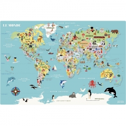 Carte du monde magnétique Ingela Arrhenius