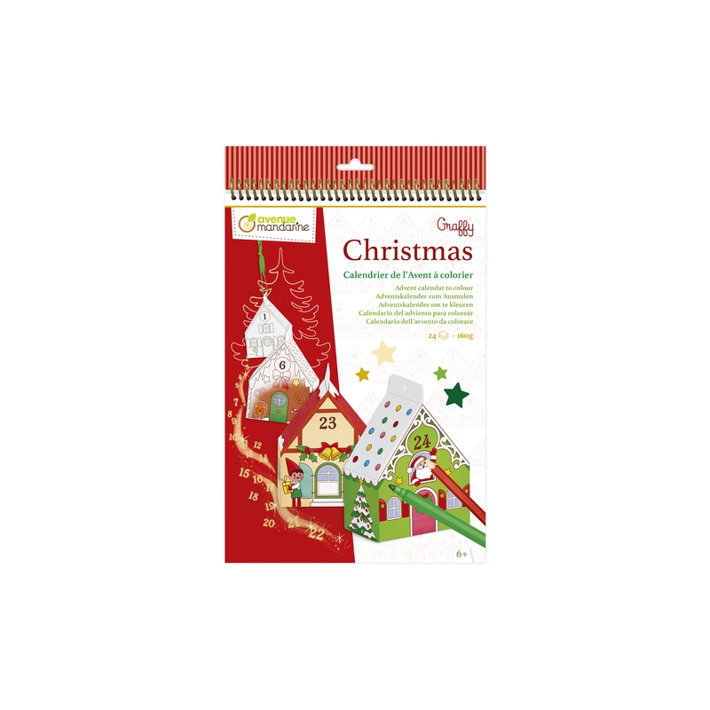 Graffy Christmas - Calendrier de l'avent à colorier