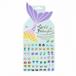 Boucles d'oreilles stickers - Sirène