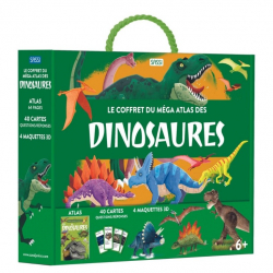 Puzzle 500 pcs - Le coffret de l'atlas des dinosaures