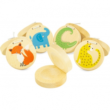 Castagnette en bois - Savane