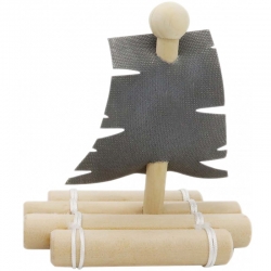 Voilier en bois - Radeau