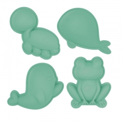 Scrunch - Set de 4 moules de sable menthe