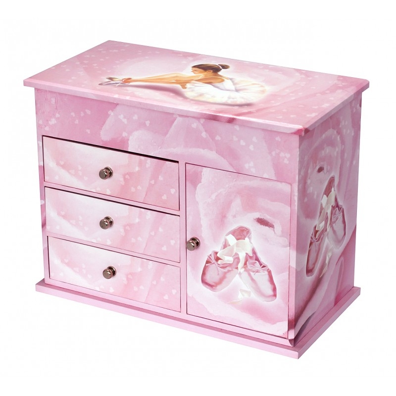 Boîte à musique - Armoire Ballerine rose