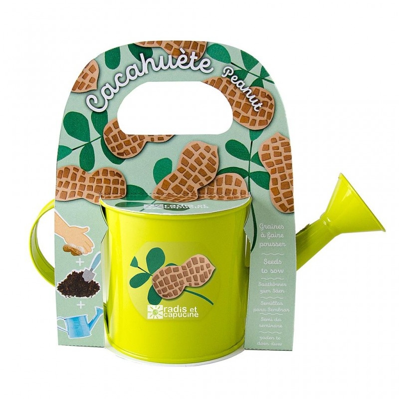 Radis et capucine - Mini arrosoir cacahuètes à pousser