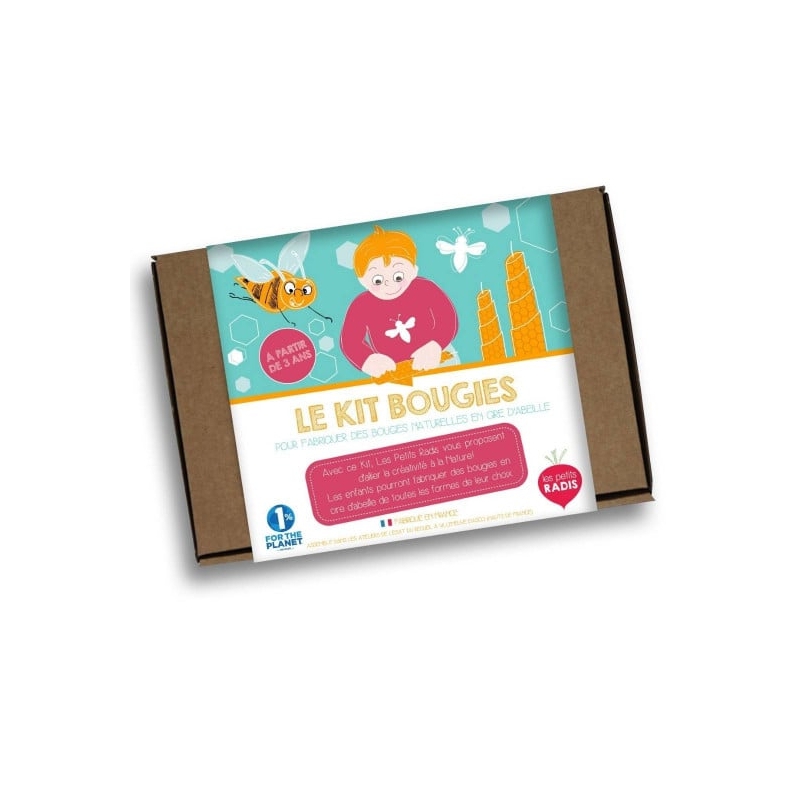 Les petits radis - Kit bougies en cire d'abeille
