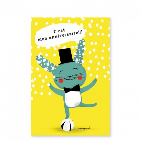 Invitations d'anniversaire - Lapins